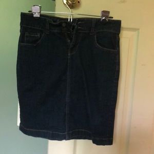 Old navy stretch jean skirt